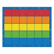 Five-Color Alphabet Seating Rug