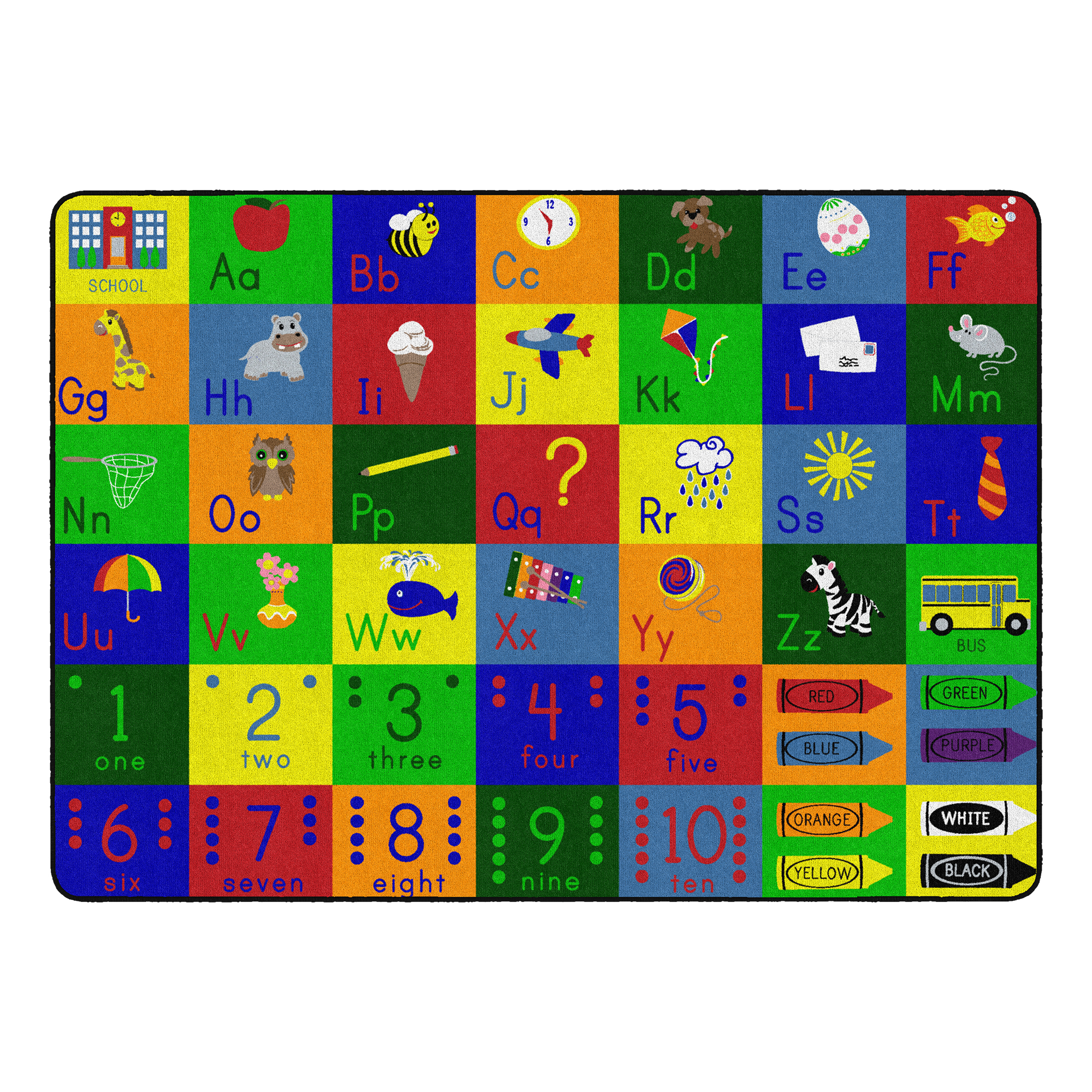 Big Blocks Playtime Rug (6' W x 8' 4" L)
