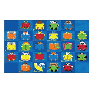 Animal Reading Time Rug (7' 6" W x 12' L)