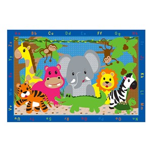 Jungle Jumble Animal Rug (4' W x 6' L)