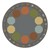 Alphabet Seating Natural Colors Rug - Round (6' Diameter)