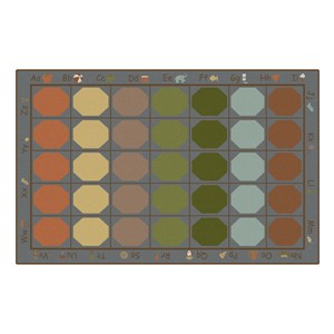 Alphabet Seating Natural Colors Rug