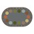 Alphabet Seating Natural Colors Rug - Oval (7' 6" W x 12' L)