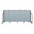 4' H Vinyl Freestanding Portable Partition - 5 Panels (9' 5" L) - Blue Tide