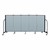4' H Vinyl Freestanding Portable Partition - 5 Panels (9' 5" L) - Blue Tide