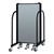 4' H Vinyl Freestanding Portable Partition - Closed
