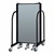 4' H Vinyl Freestanding Portable Partition - Closed