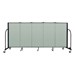 4' H Vinyl Freestanding Portable Partition - 5 Panels (9' 5" L) - Mint