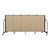 4' H Vinyl Freestanding Portable Partition - 5 Panels (9' 5" L) - Sandalwood