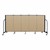 4' H Vinyl Freestanding Portable Partition - 5 Panels (9' 5" L) - Sandalwood