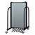 4' H Vinyl Freestanding Portable Partition - Closed