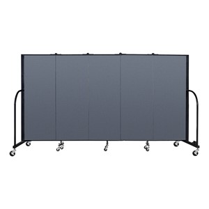 5' H Freestanding Portable Partition - Indigo