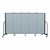 5' H Vinyl Freestanding Portable Partition - 5 Panels (9' 5" L) - Blue Tide