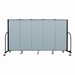 5' H Vinyl Freestanding Portable Partition - 5 Panels (9' 5" L) - Blue Tide