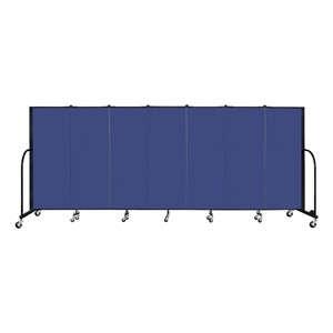 4' H Freestanding Portable Partition - Blue