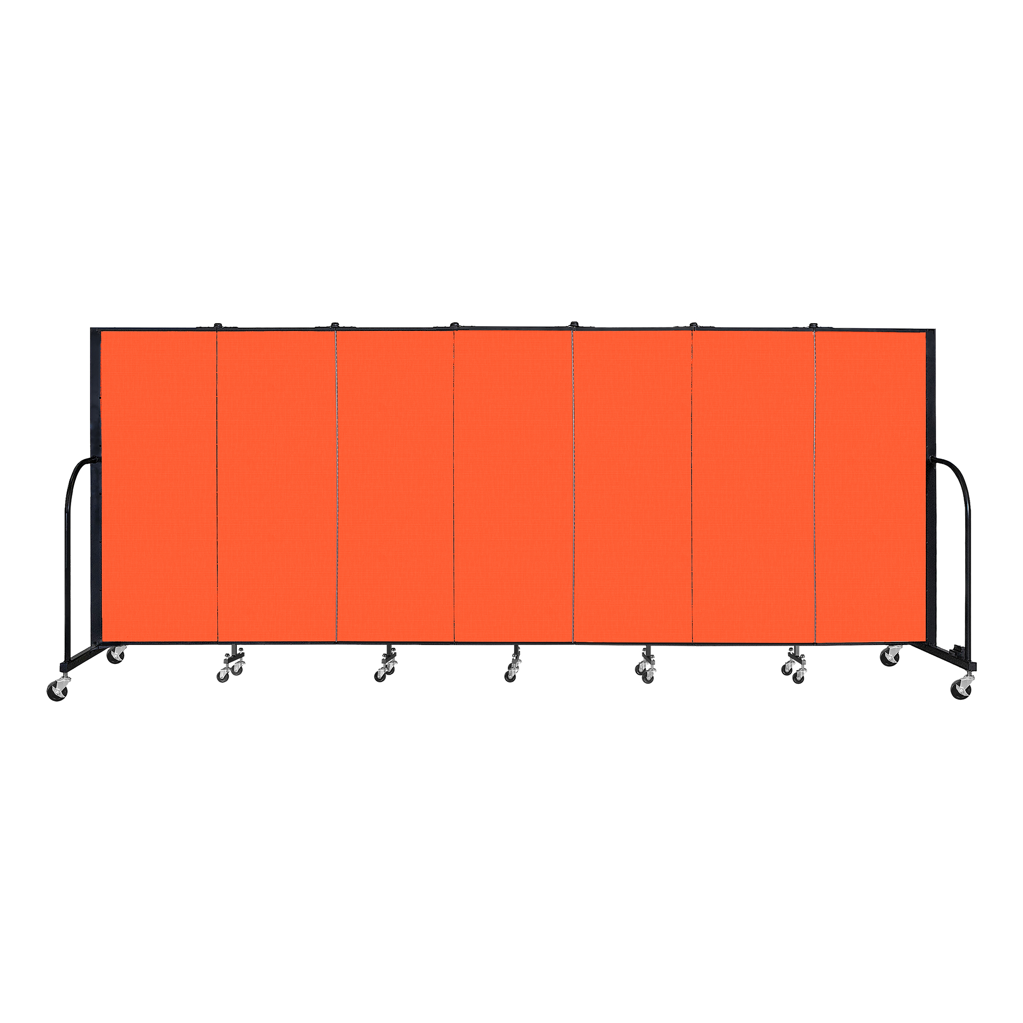 4' H Freestanding Portable Partition - Orange