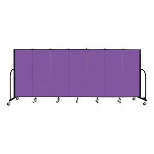 4' H Freestanding Portable Partition - Purple