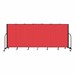 5' H Freestanding Portable Partition - 7 Panels (13' 1" L) - Red