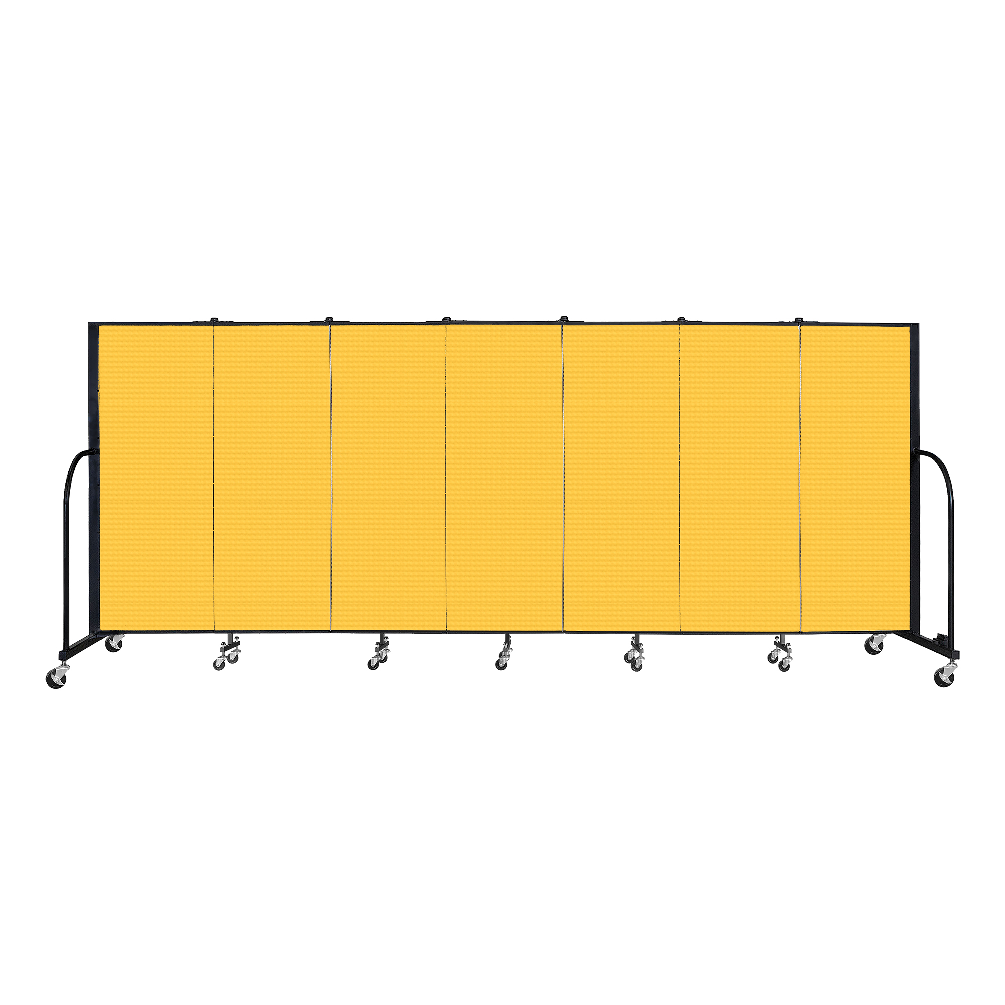 4' H Freestanding Portable Partition - Yellow