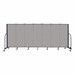 5' H Vinyl Freestanding Portable Partition - 7 Panels (13' 1" L) - Granite