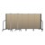5' H Vinyl Freestanding Portable Partition - 7 Panels (13' 1" L) - Sandalwood