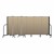 5' H Vinyl Freestanding Portable Partition - 7 Panels (13' 1" L) - Sandalwood