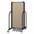 5' H Vinyl Freestanding Portable Partition - Closed