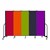 6' H Five Panel Rainbow Freestanding Portable Partition