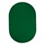 Heavy-Duty Solid Color Classroom Rug - Oval (7' 6" W x 12' L) - Clover