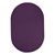 Heavy-Duty Solid Color Classroom Rug - Oval (7' 6" W x 12' L) - Pretty Purple