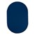 Heavy-Duty Solid Color Classroom Rug - Oval (7' 6" W x 12' L) - Royal Blue
