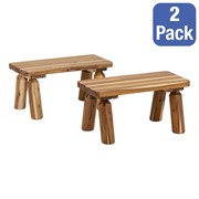 Outerspaces Wooden Bench - Pack of Two