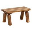 Outerspaces Wooden Oudoor Kids Bench (24" L x 11" W x 12" H)