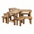 Outer Spaces Wooden Work Around Sensory Table and Bench Set