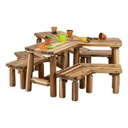 Outerspaces Wooden Work Around Sensory Table & Bench Set
