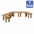 Wooden Workaround Benches - 3 pack (12” Seat Height)