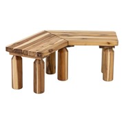 Outerspaces Wooden Workaround Outdoor Kids Bench