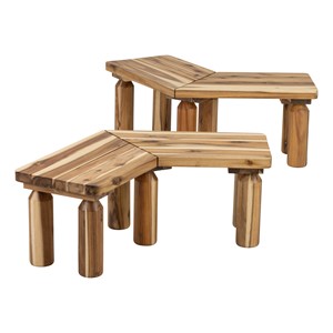 Wooden Workaround Benches - 2 pack (12” Seat Height)