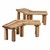 Wooden Workaround Benches - 2 pack (12” Seat Height)