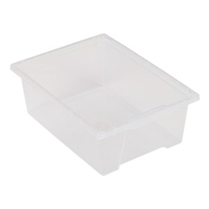Four-Section Wooden Mobile Storage Unit - Medium Bin