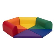 Rainbow Floor Hexagon