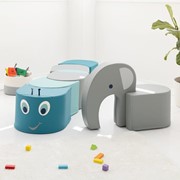 Foam Elephant Stool and Caterpillar Bench