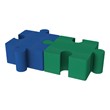 Foam Soft Seating - Puzzle Piece Bench Pack - Two Piece Set