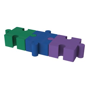 Foam Soft Seating - Puzzle Piece Bench Pack - Three Piece Set