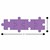 Foam Soft Seating - Puzzle Piece Bench Pack - Four Piece Set - Dimensions