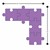 Foam Soft Seating - Puzzle Piece Corner Bench Pack - Five Piece Set - Dimensions