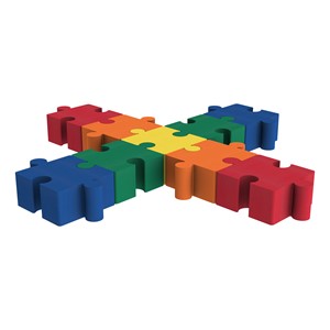 Foam Soft Seating - Puzzle Piece Plus Bench Nine Piece Assorted Set