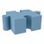 Foam Soft Seating - Puzzle Piece Shape - Faded Denim