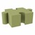 Foam Soft Seating - Puzzle Piece Shape - Fern Green