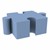 Foam Soft Seating - Puzzle Piece Shape - Powder Blue